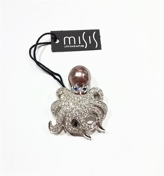 Brooch Misis Woman in Silver Perla SP CALAMARO - SP CALAMARO